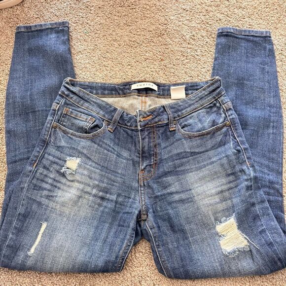 Eunina Jeans mid-rise destructed skinny 27 - Picture 1 of 5